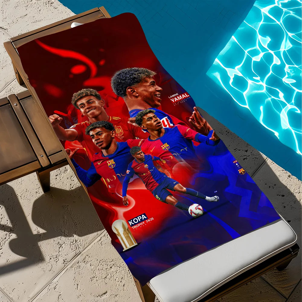 Towel Cool For Travel Gym Shower L-Lamine Football Star Camping Y-Yamal Quick Dry Sports Large Beach Towels Soft Pool Gift