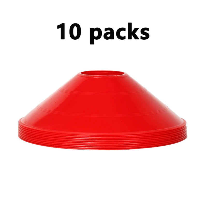 10pcs Cone Set Football Training Equipment For Kid Pro Disc Cones Agility Exercise Obstacles Avoiding Sport Training Accessor