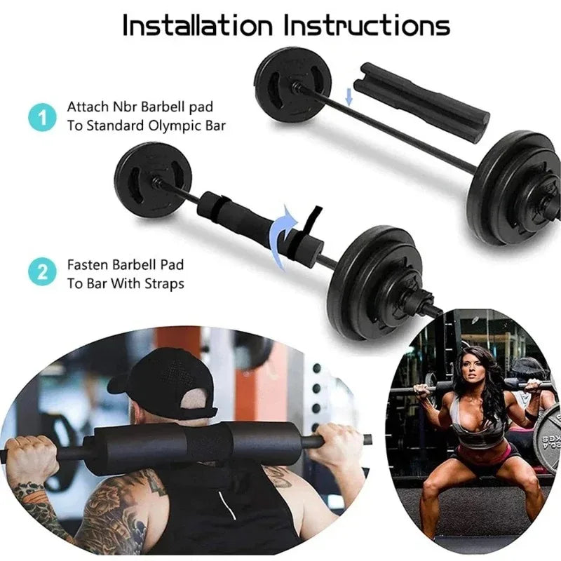 1PC Barbell Foam Pad High Quality Neck Shoulder Durable Weightlifting Squat Set At Gym Pads Thickened Non-Slip Fitness Dumbbel