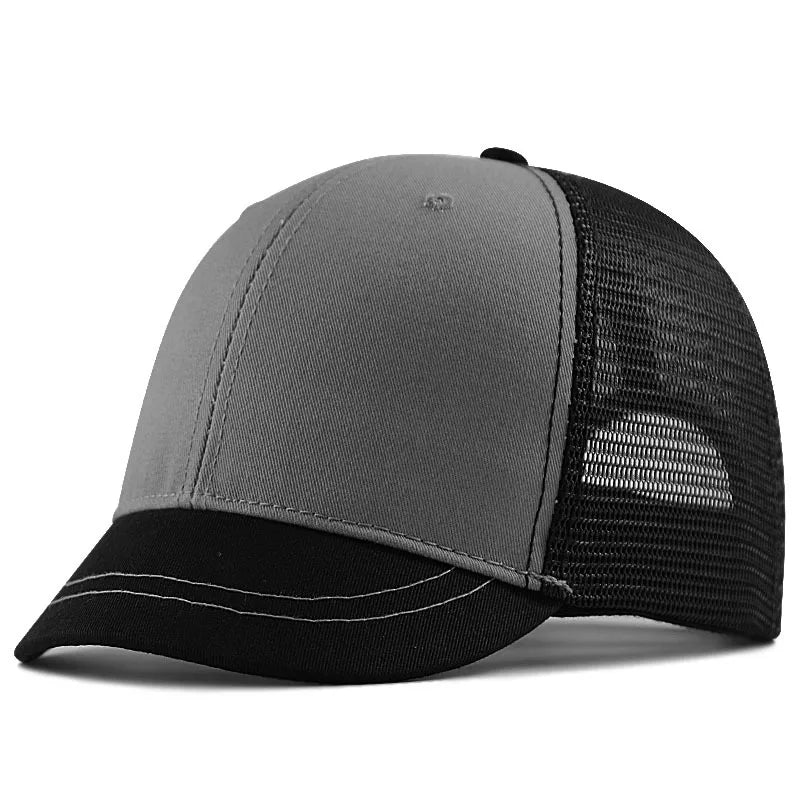 Big Head XXXL Adjustable Men and Women Sun Hat Breathable Short Brim Baseball Cap Plus Size Oversize
