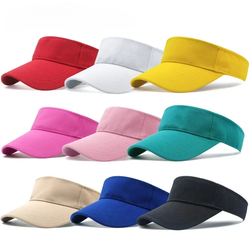 Summer Visors Denim Women Outdoor Sports Sun Baseball Cap Hat Golf Hiking Tennis Running Man Sunscreen Caps Autumn Red