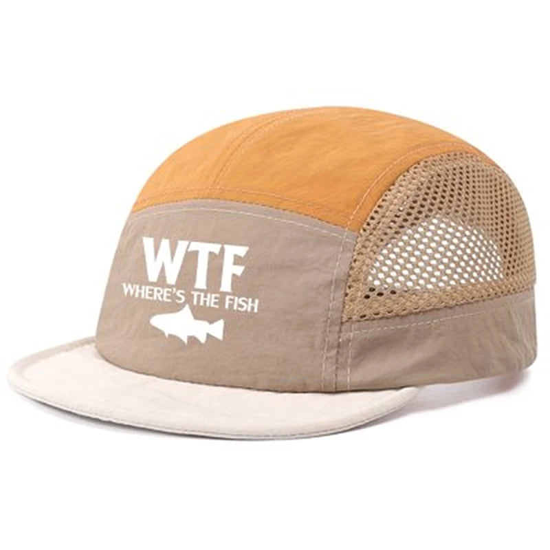 1Pcs Fun  Fishing Hat, Unisex Mesh Breathable Baseball Cap, Outdoor Casual Fashion Hat, Breathable Mesh Summer Hat