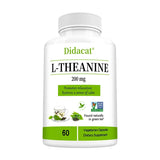 L-Theanine 200mg Vegetarian Capsules, Natural Amino Acid Supplement for Relaxation & Mood Balance, Support Mental Focus & Calm