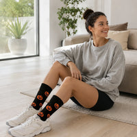 1/10 Pairs Halloween Pumpkin Socks for Men Women, Cute Cartoon Crew Socks, Funny Jack O Lantern Party Casual Holiday Socks