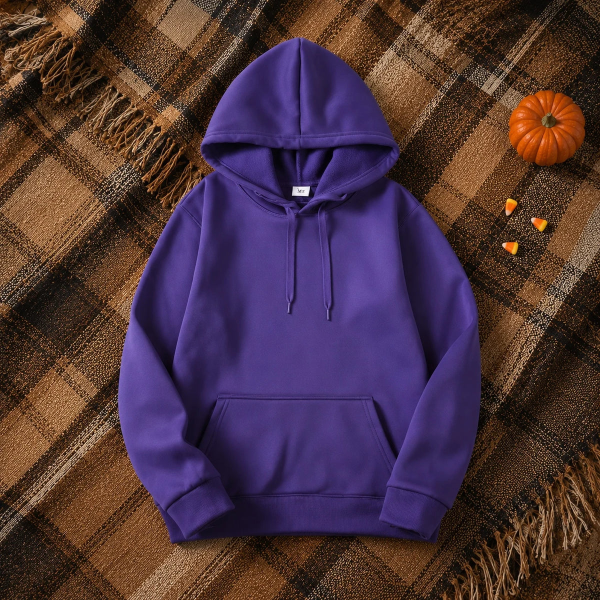 2025 White Hoodies Men Women Autumn Long Sleeve Pullover Tops Casual Pocket Hoodies Unisex Outer Loose Sport Wear