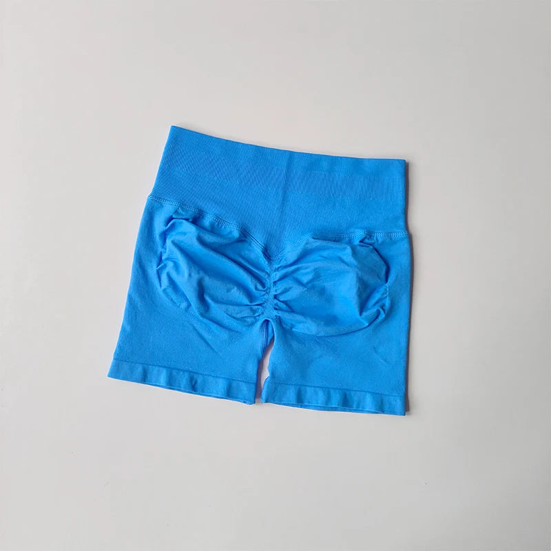 Peach Buttock Lifting Three-point Shorts Summer High Waisted Yoga Shorts Fashionable and Sexy Running Fitness Pants Solid Color