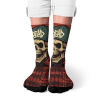 Harajuku Retro Gothic Skull Street Fashion Socks Novelty Trend Hip Hop Crew Socks Comfortable Breathable Non-slip Casual Socks