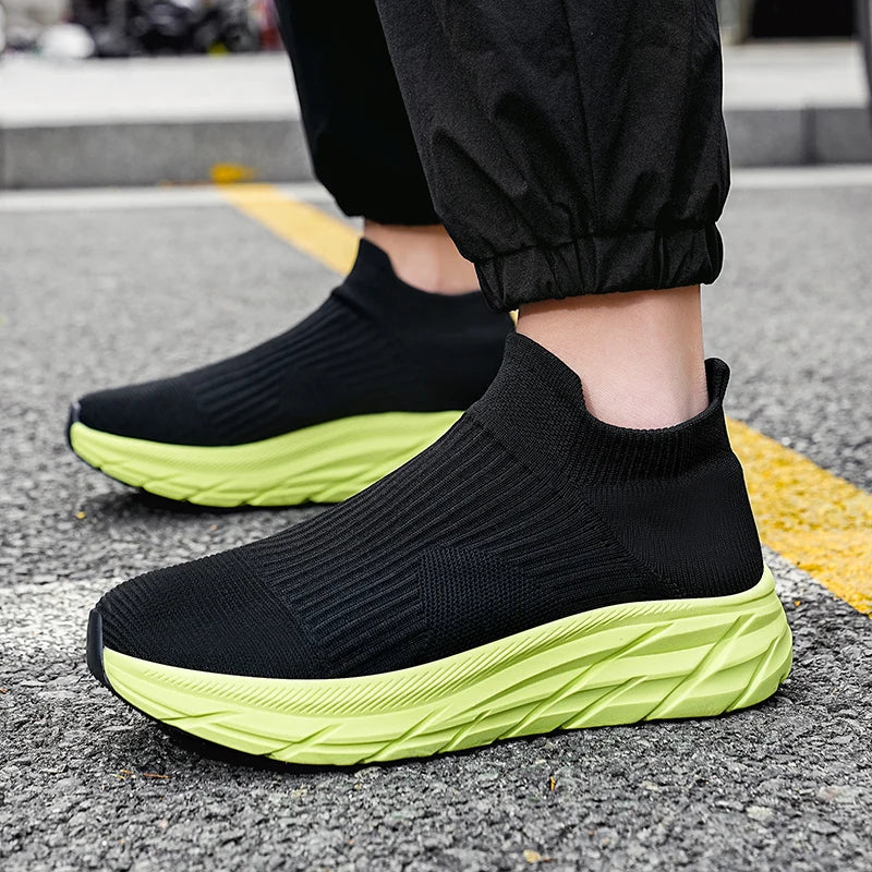 MAEDEF Men's Running Shoes Lightweight Breathable Mesh Elastic Comfortable Durable Fashion Casual  Hot Selling  Sports Sneakers