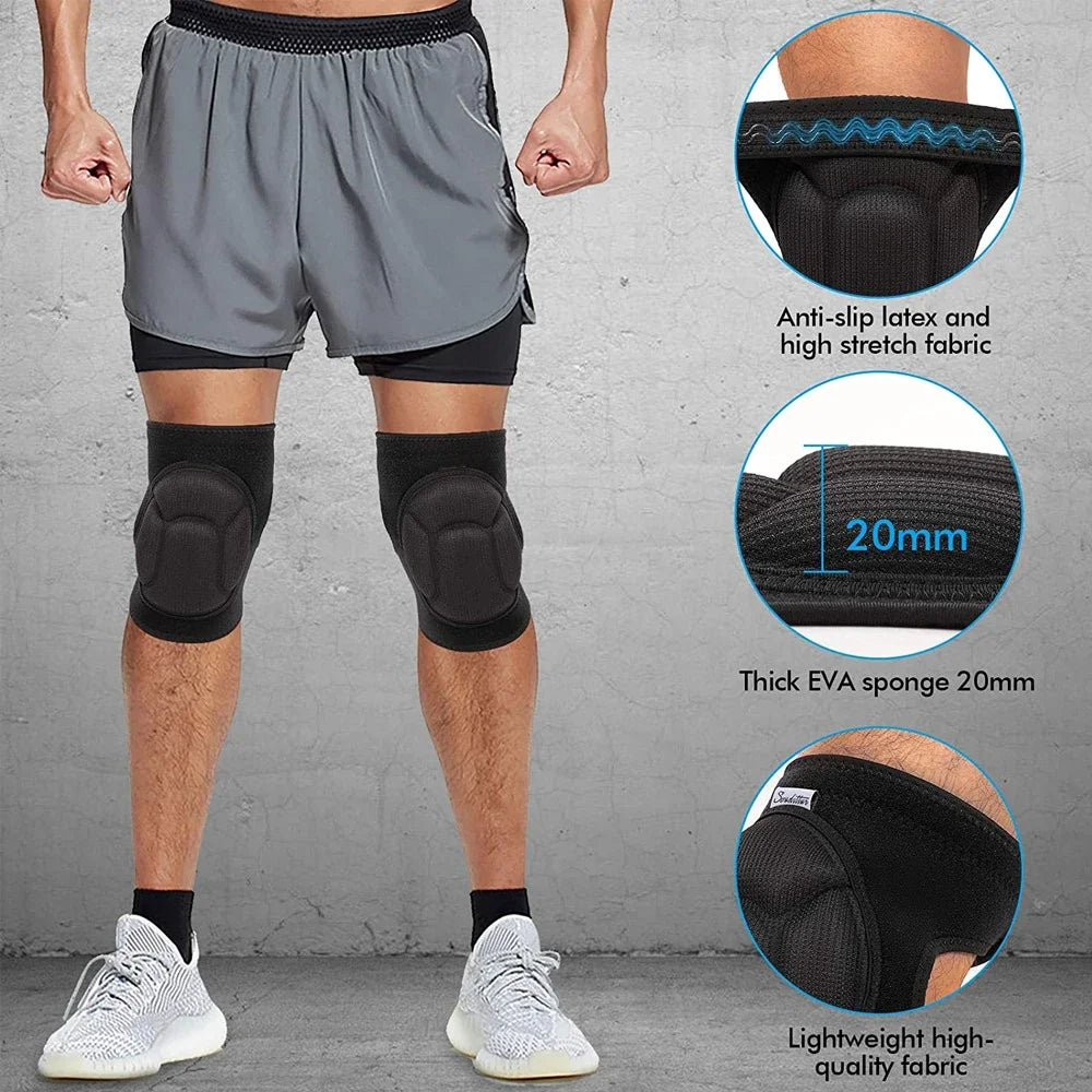 1pair  Knee Pads for Cleaning House Floors,Gardening Work, Carpet, Roofing,kneepads with Soft Inner Liner, Adjustable knee pads