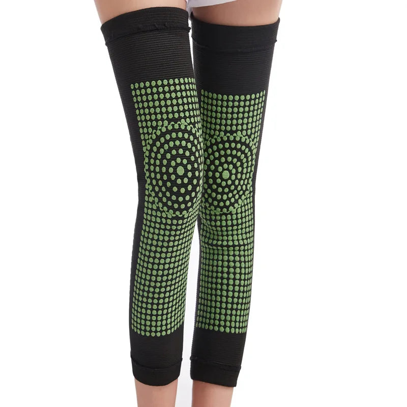 Pair Dot Heating Knee Pads Brace Sports Kneepad Tourmaline Knee Support For Arthritis Joint Pain Relief Recovery Unisex