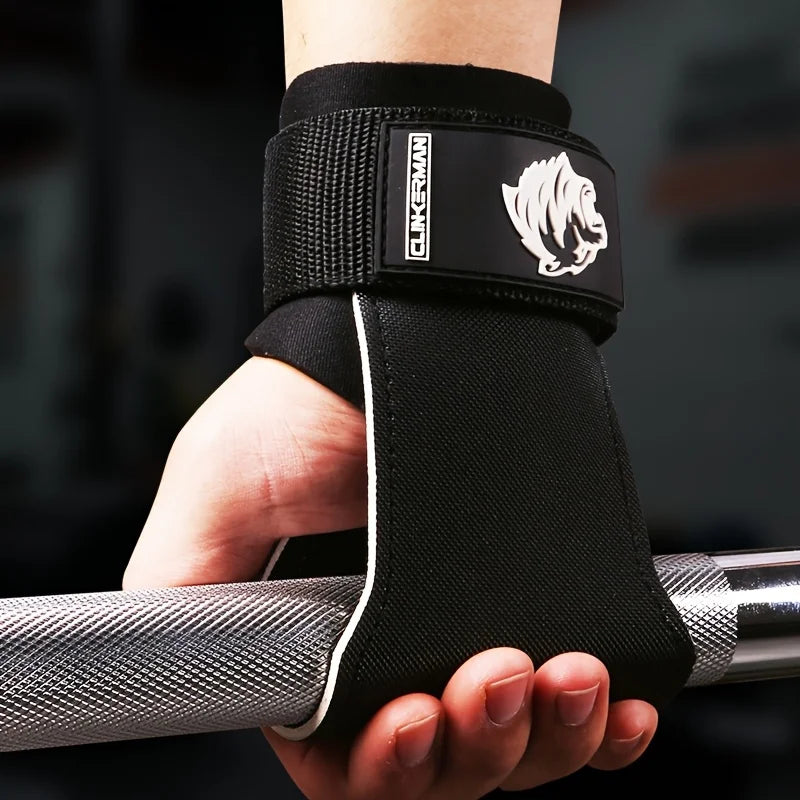 Weight Lifting Wrist Straps for Max Grip Support, PVC Lifting Strap for Weightlifting, Gym Grips Hook for Deadlifts, Heavy Shrug