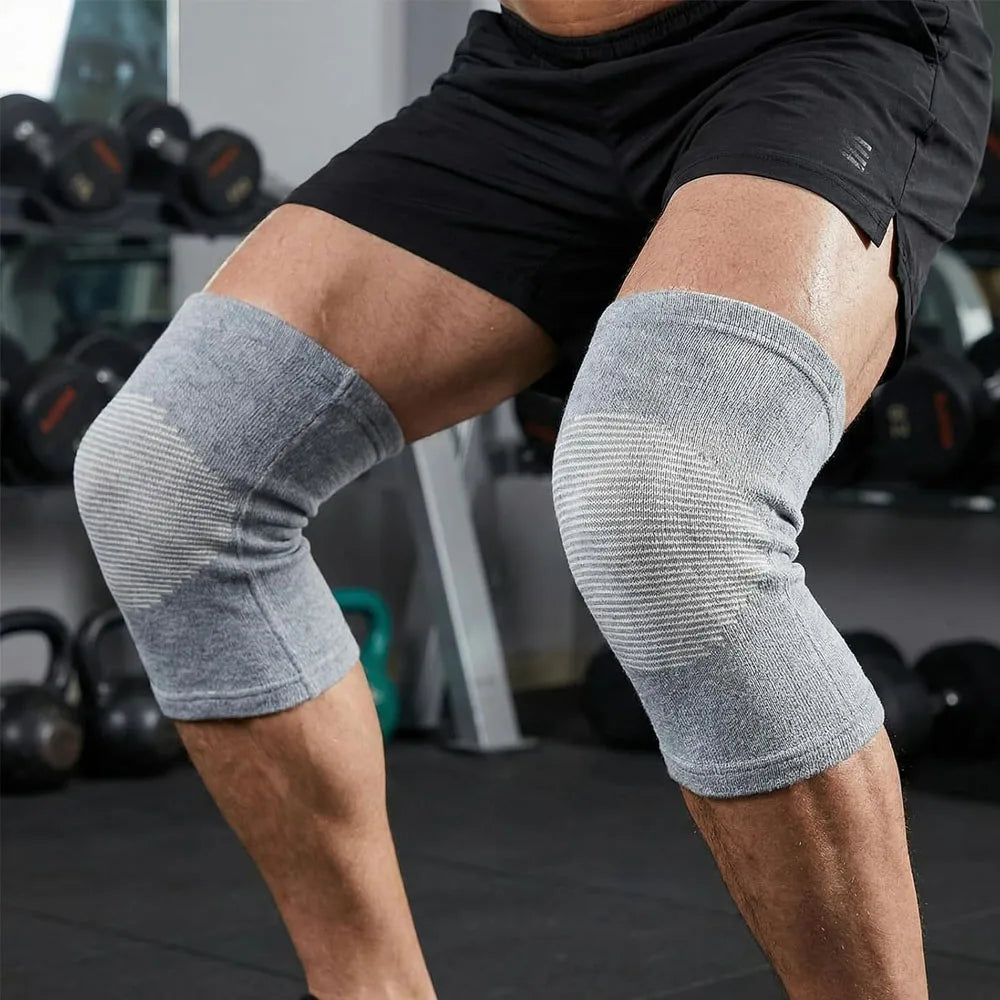 1PCS Knee Sleeve,Breathable Compress Bamboo Knee Sleeves Elastic Warm Knees Brace Relieve Knees Pain Leg Sleeves for Women Men