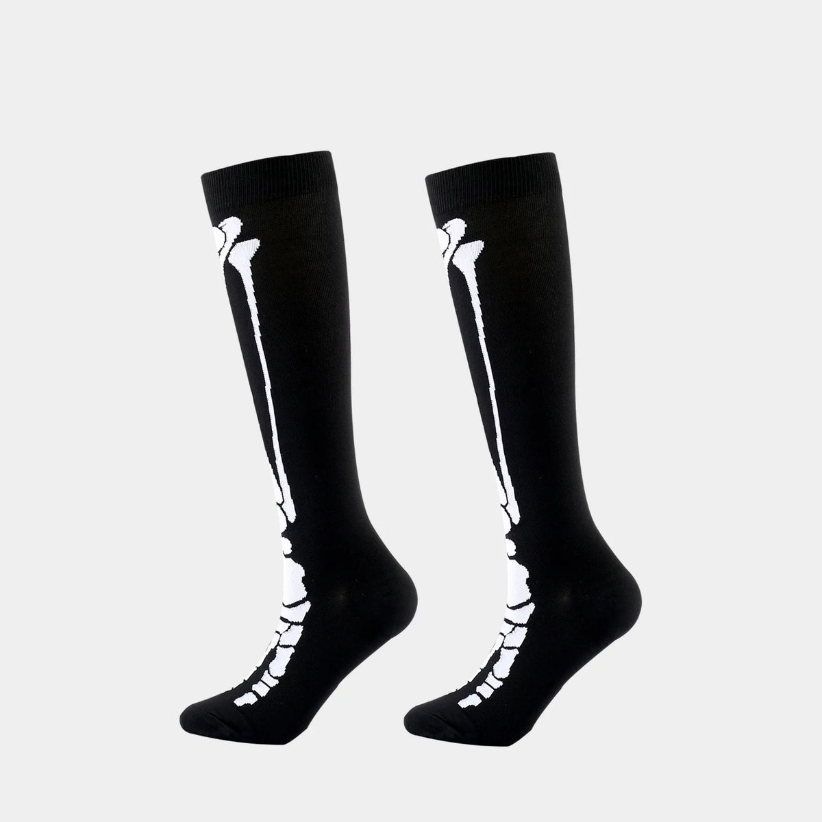 2 Pairs Funny Halloween Unisex Sports Compression Leg Socks Elastic Support Socks for Festival Daily Wear