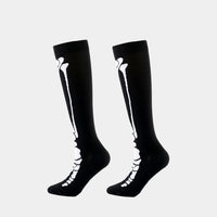 2 Pairs Funny Halloween Unisex Sports Compression Leg Socks Elastic Support Socks for Festival Daily Wear