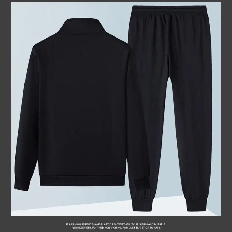Men's Sports Two-piece Casual Spring And Autumn Long Sleeve Cardigan Sweatshirt Trousers Outdoor Sports Suit Men's Sportswear