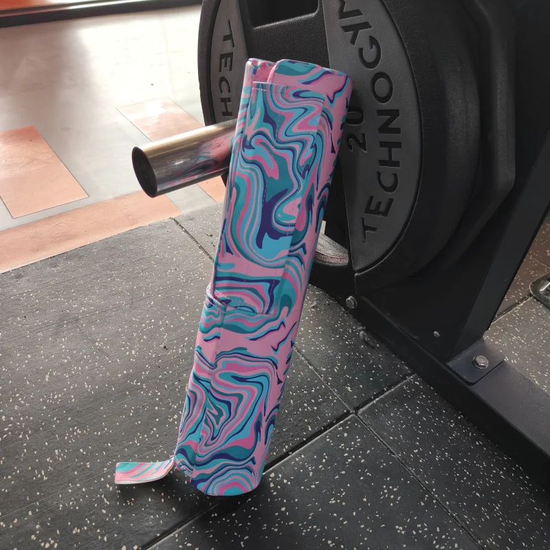 Colorful Barbell Pad Squat Pad for Lunges and Squats PU Hip Thrust Pad for Standard Bars Provides Cushion to Neck and Shoulders