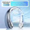 2025 USB Hanging Neck Fan Portable Bladeless Mini Rechargeable Mute LED Digital Display Electric Air Cooler For Sport