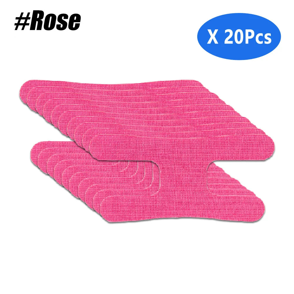 10/20/30PCS Precut Thumb Support Tape, Self Adhesive Elastic Kinesiology Patches, Finger Toe Bandage Strap for Outdoor Sports