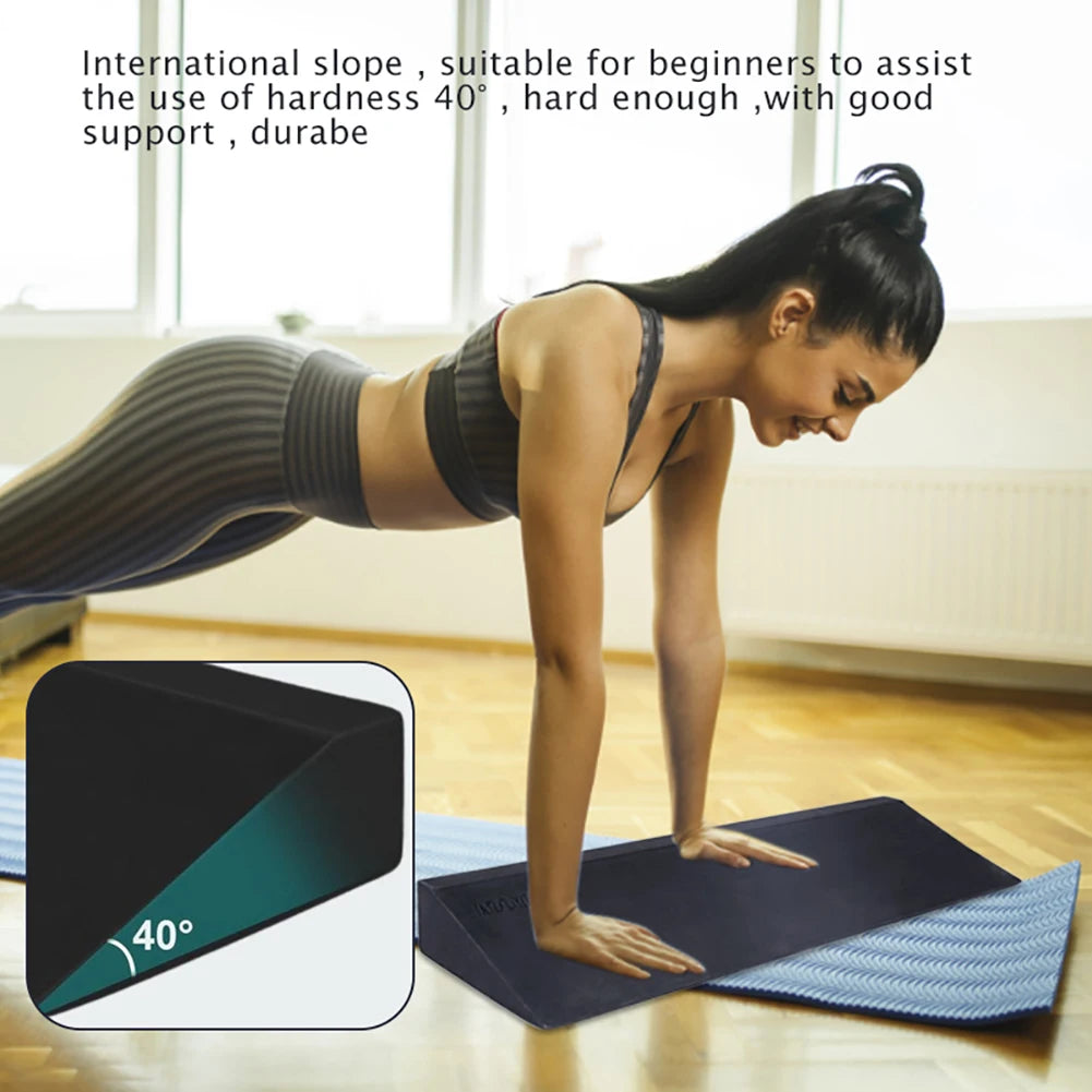 1/2 PcsYoga Wedge Blocks Lightweight Yoga Wedge Stretch Slant Board Wrist Lower Back Support for Exercise Gym Fitness