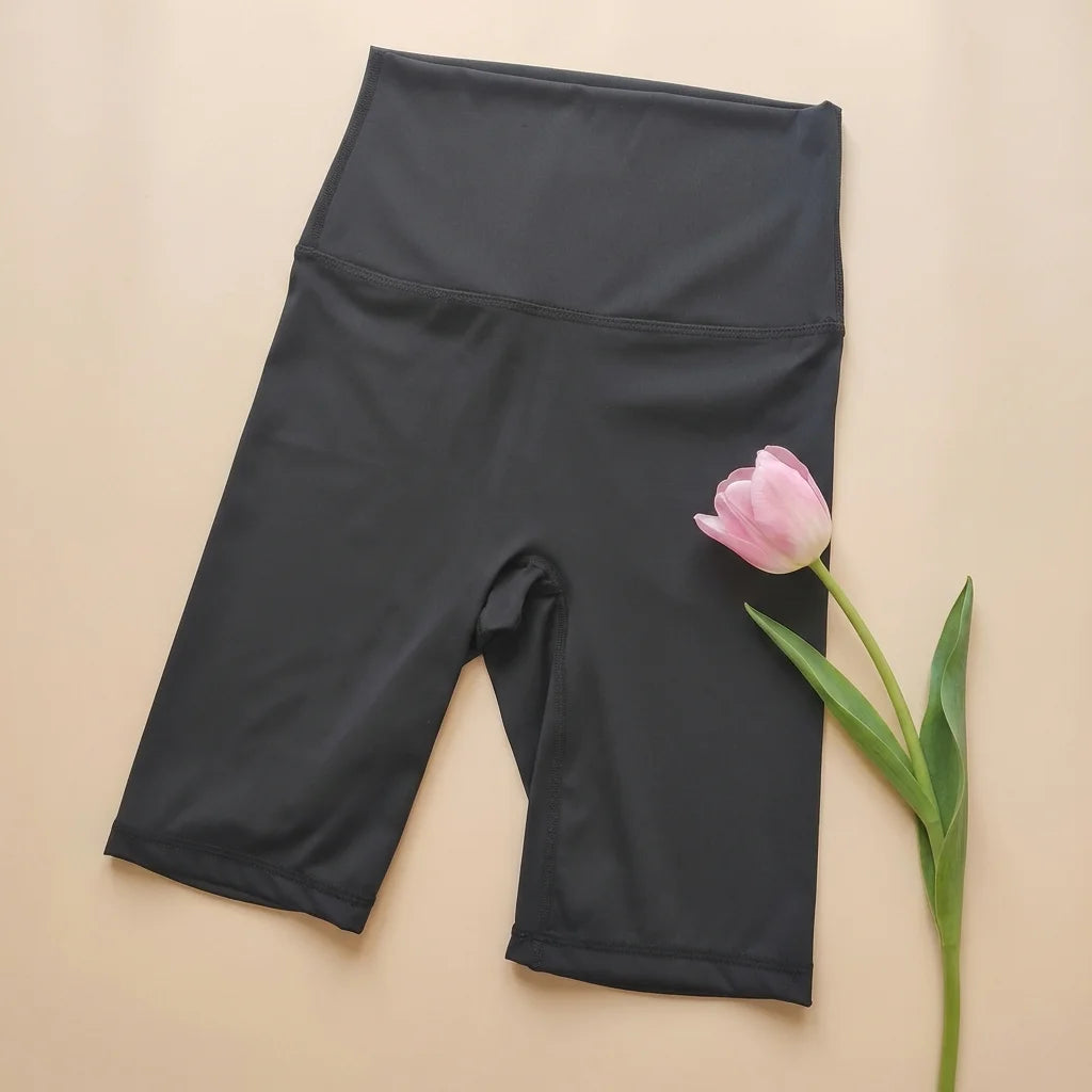 Summer High-Waist Yoga Shorts for Women Fitness Workout Shorts Booty-Lifting Sport Gym Soft Breathable Running Cycling Shorts