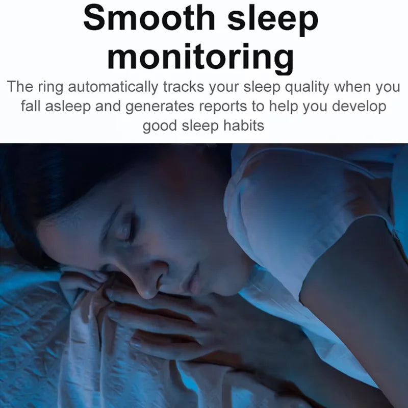 R03 Smart Ring Men Women With Charging Case Battery Life 39 Days Health Monitor 5ATM Waterproof Multi-sport Mode For Andriod IOS