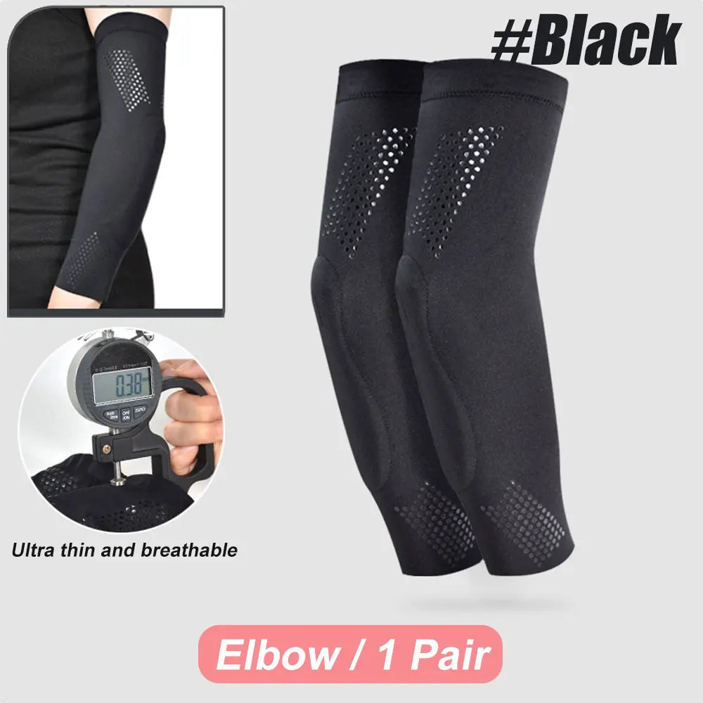1 Pair Sports Ultra-thin Knee Pads Volleyball Extreme Sports Kneepad Brace Elbow Support Dancing Yoga Elastic Gym Knee Protector