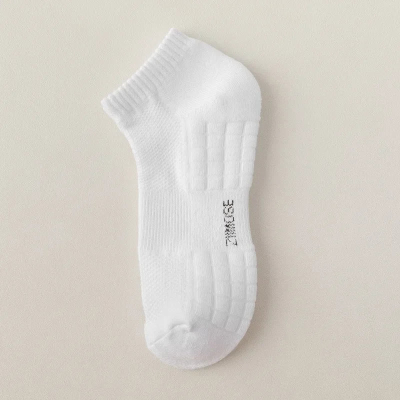 1pc 4pcs 5pcs 10pcs Socks Men's Cotton Spring Towel Bottom with Velvet Mid-tube White Stockings Thickened Sports Basketball Sock