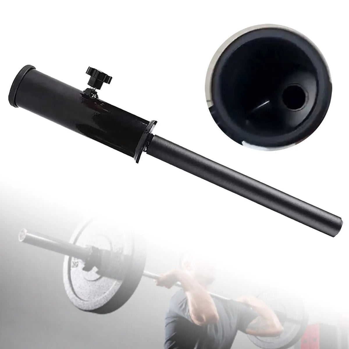 Landmine Handle Attachment Accs Home Gym Fitness Straight Bar Fitness Handle for Core Muscles Workouts Triceps Hamstrings Squats