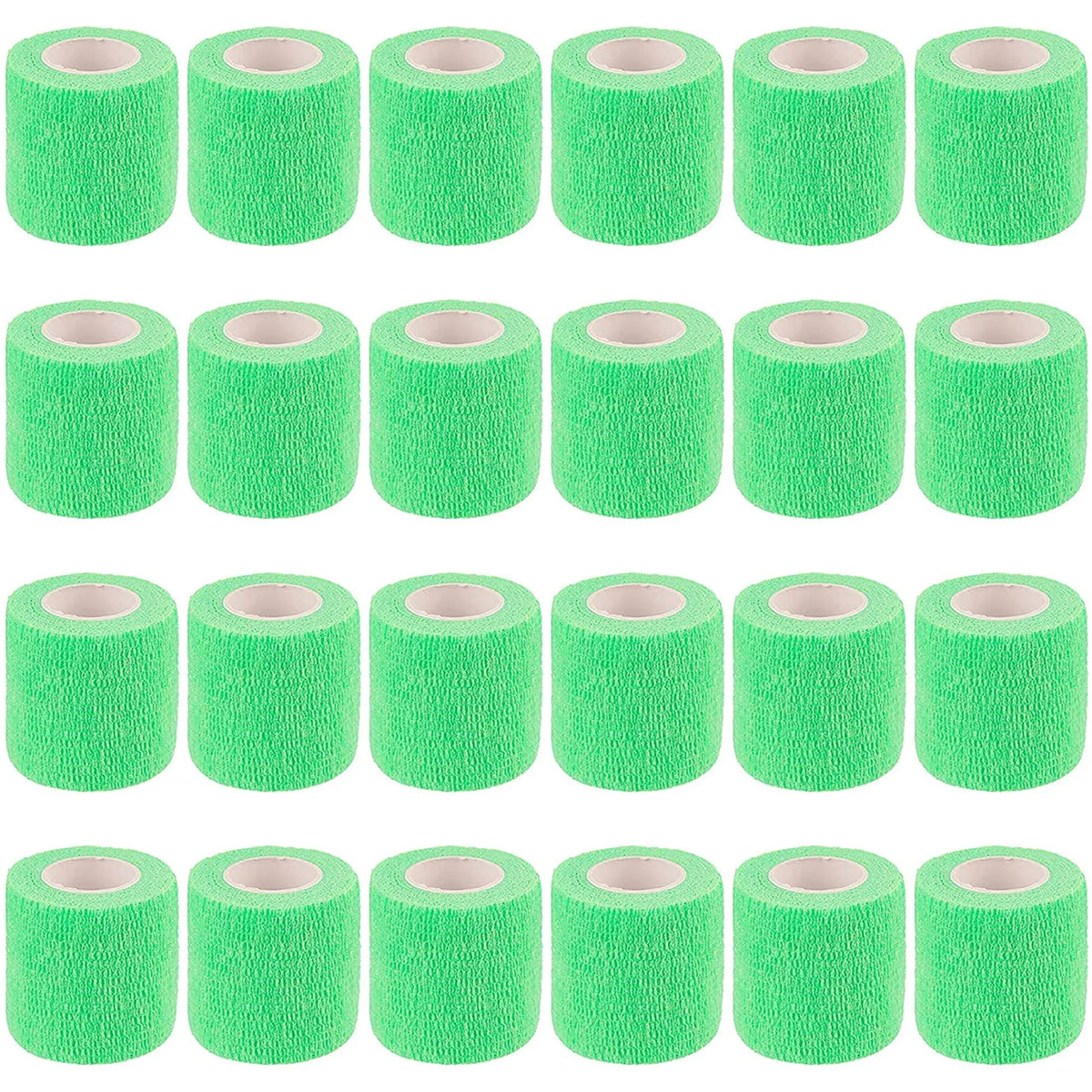 Wholesale 24 rolls Bandage Cohesive Bandage Self Adhesive Self Adherent Wrap for People & Pets  Wrap Breathable Athletic Elastic