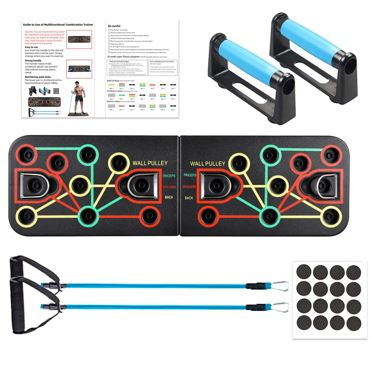 Push Up Board Functional Training Equipment Bodybuilding Home Fitness Equipment Gym Push Up Bars Exercise MuscleBuilding Tools