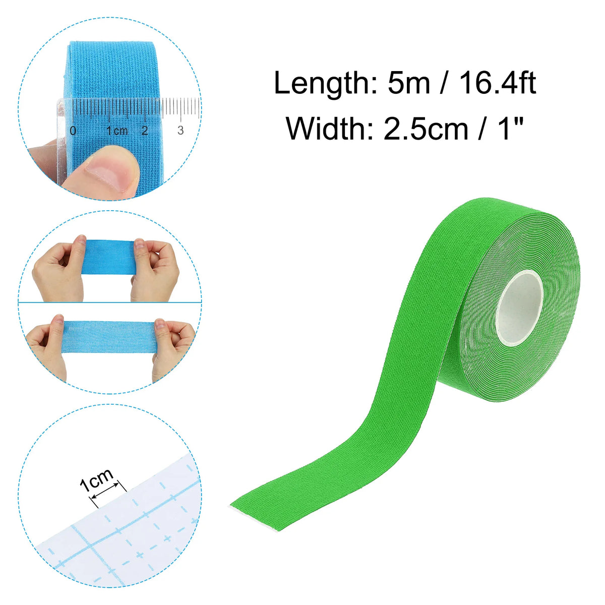 Aerial Hoop Tape Athletic Tape Adhesive Non-Slip Grip Tape Yoga Rig Sport Tape for Wrapping Exercises Gymnastics 16.4ft Colorful