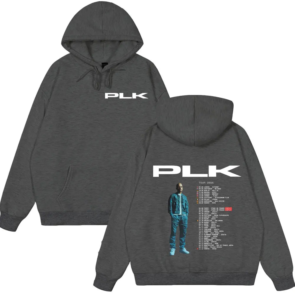 Rapper PLK Tour 2026 Hoodies Men Women Clothing Fashion Hip Hop Style Sweatshirts Casual Loose Long Sleeve Pullovers Streetwear