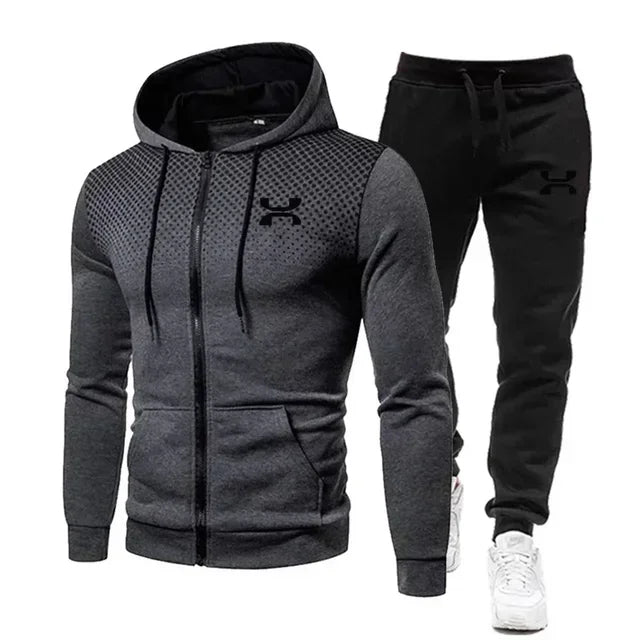 2025 Fashion Tracksuit For Men Hoodie Fitness Gym Clothing Men Running Set Sportswear Jogger Men'S Tracksuit Winter Suit Sports