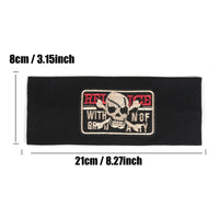 Unisex Punk Girl Skull Out Eyelets Wide Elastic Headband Halloween Rock Steampunk for Sport Women Men Headbands Hair Accessories