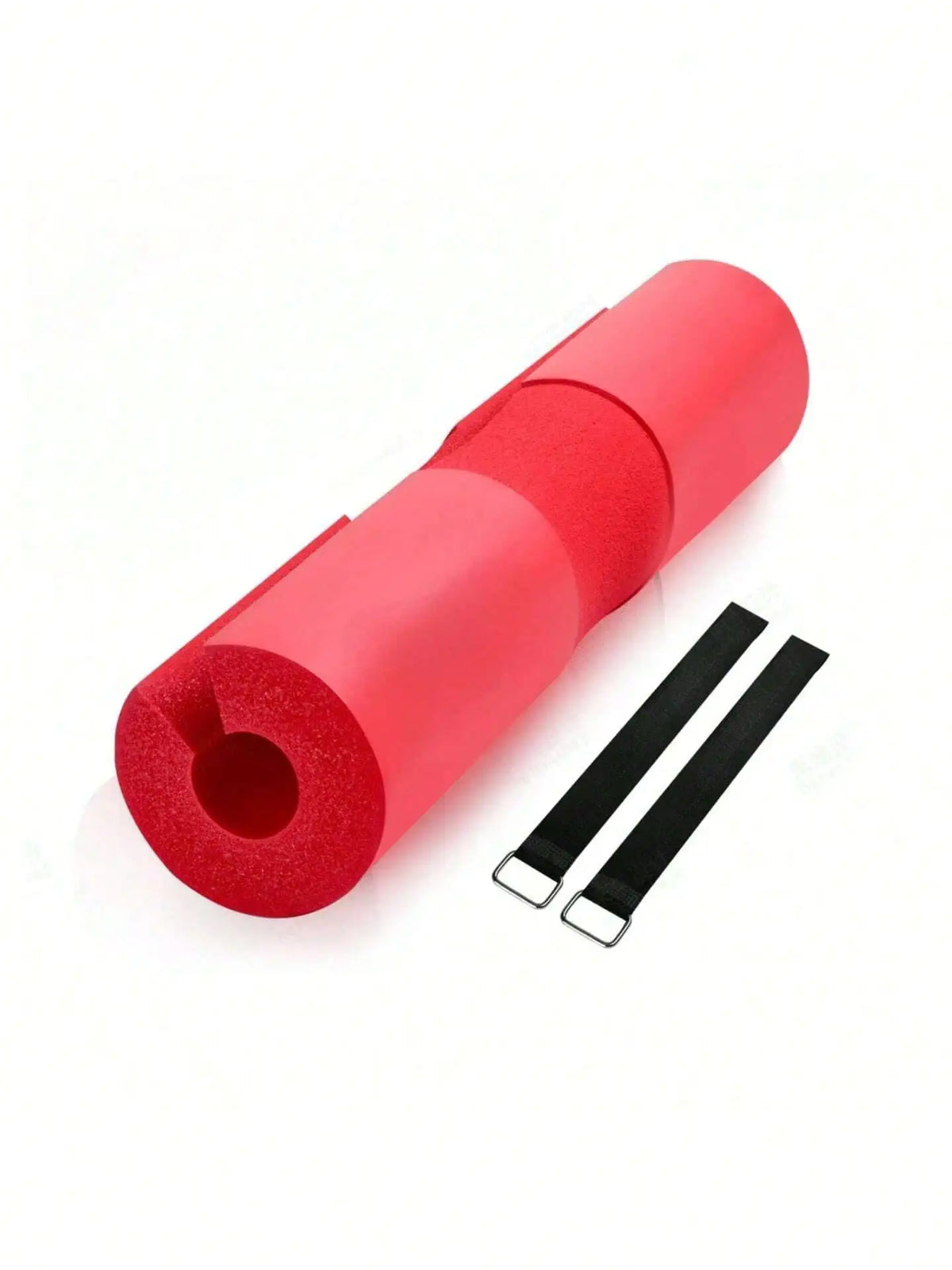 Foam Barbell Squat Pad for Hip‑Thrust Lunges, Relieve Neck‑Shoulder Stress, 1 Pad with 2 Straps, Multiple Colors Available