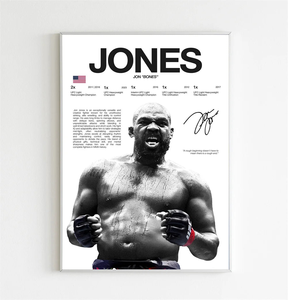 Modern Art Famous Boxing Legend Fighting Posters, UFC Inspirational Khablb Nurmagomedov Canvas Murals, Gym and Home Decorations