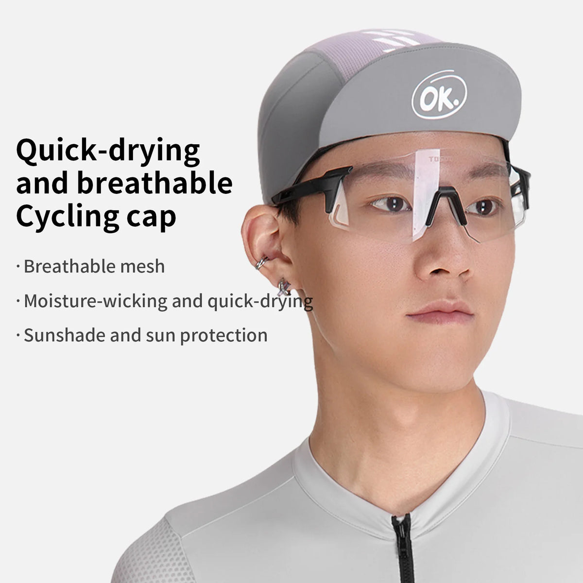 TOSUOD Summer Caps Breathable High Elastic Helmet Liner Running Cycling Lightweight Persoality Hat Bicycle Cap