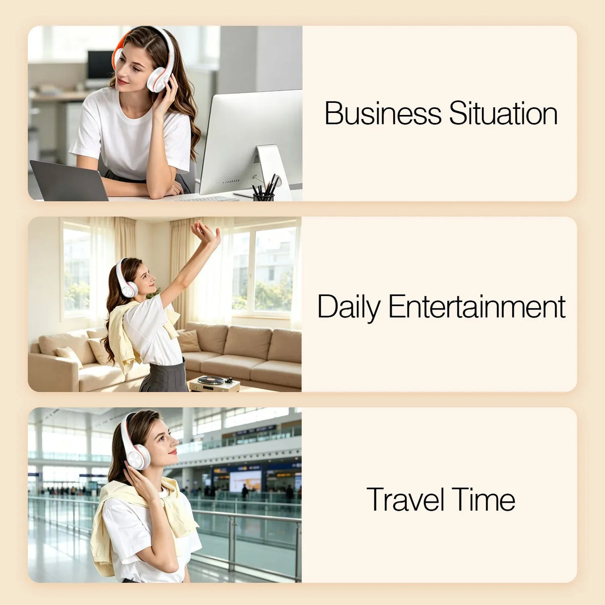 AYVVPII Stereo Wireless Bluetooth Headphone FM and Support SD Card with Mic for Mobile Iphone Sumsamg Tablet MP3