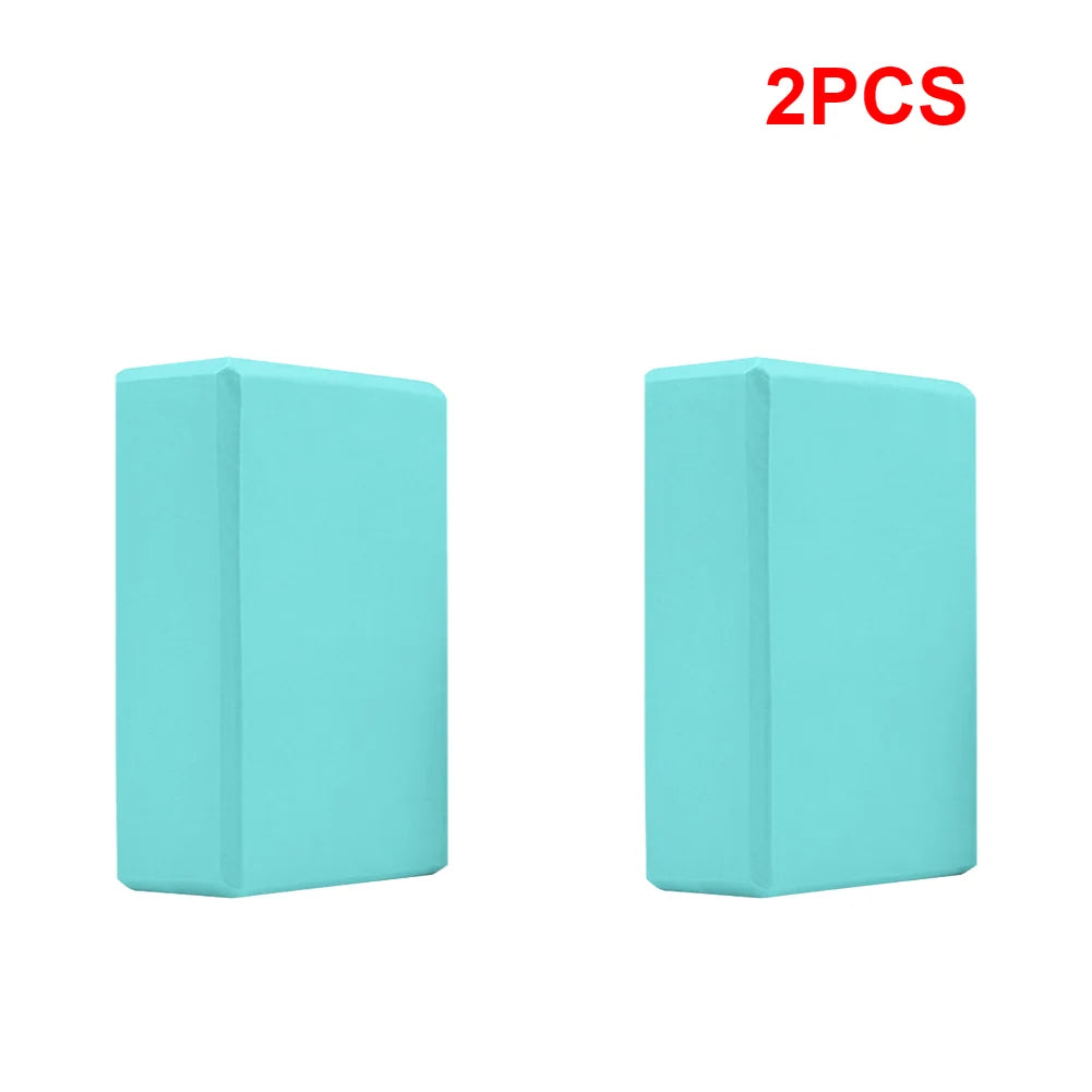1-5PCS EVA Yoga Block Solid Color Yoga Balance Bricks Moisture-Proof High Density Yoga Blocks Body Shaping Blocks for Meditation