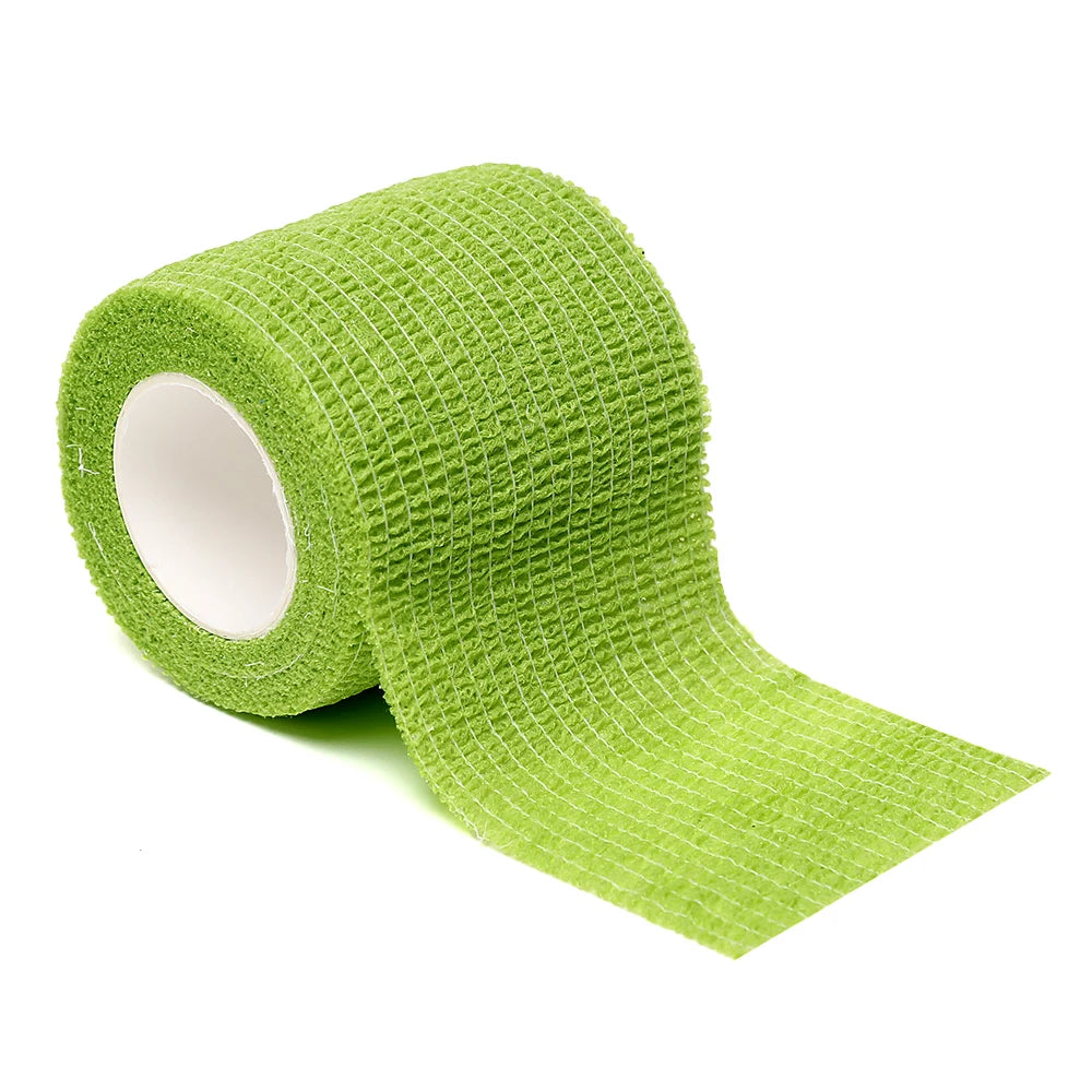 18 Colors of 4.8-Meter Elastic Sports Self-Adhesive Bandages, Protecting Fingers, Ankles, Palms, and Shoulders, Knee Protection