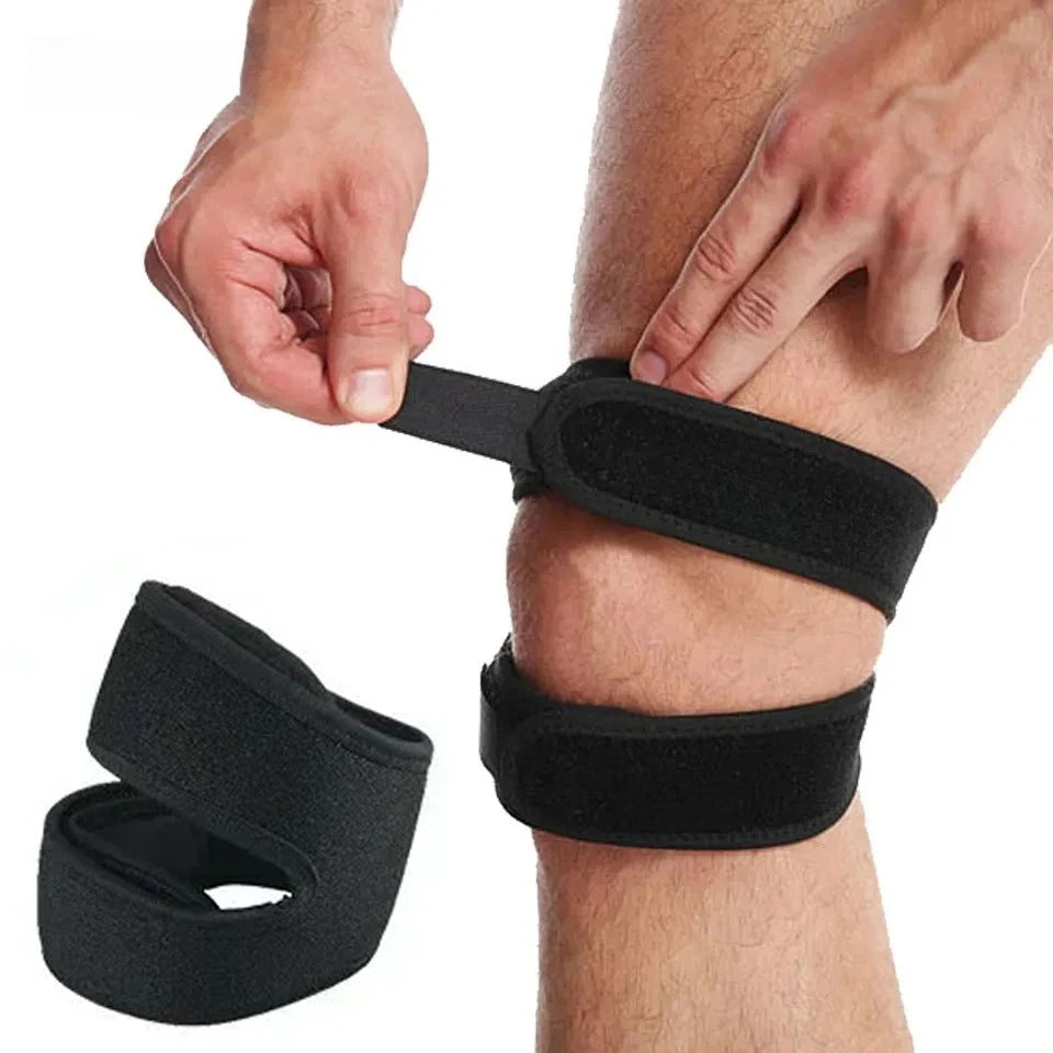1PC Pressurized Knee Wrap Sleeve Support Bandage Pad Elastic Braces Knee Hole Kneepad Safety Basketball Tennis Cycling Knee Pads