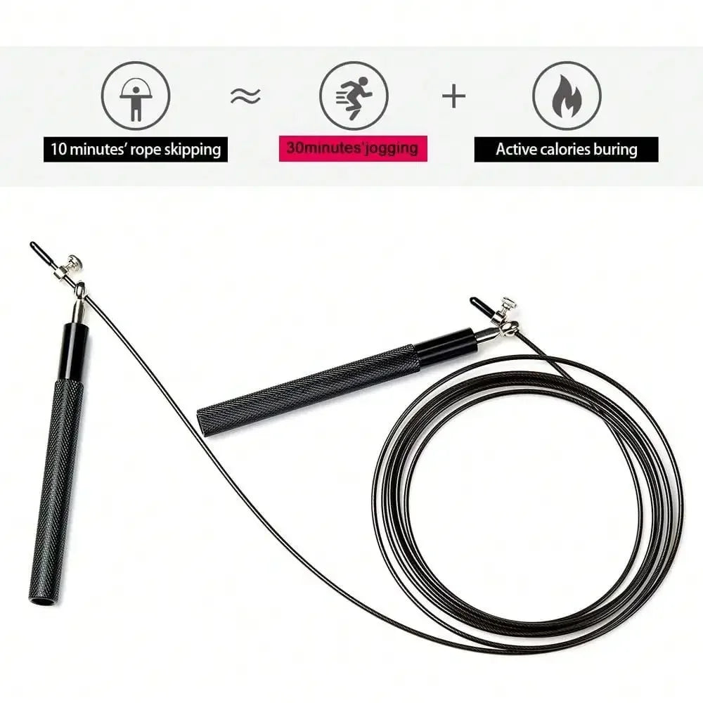 Adjustable Speed Jump Rope for Fitness Strength Training And Body Workout Portable for Home And Outdoor Use