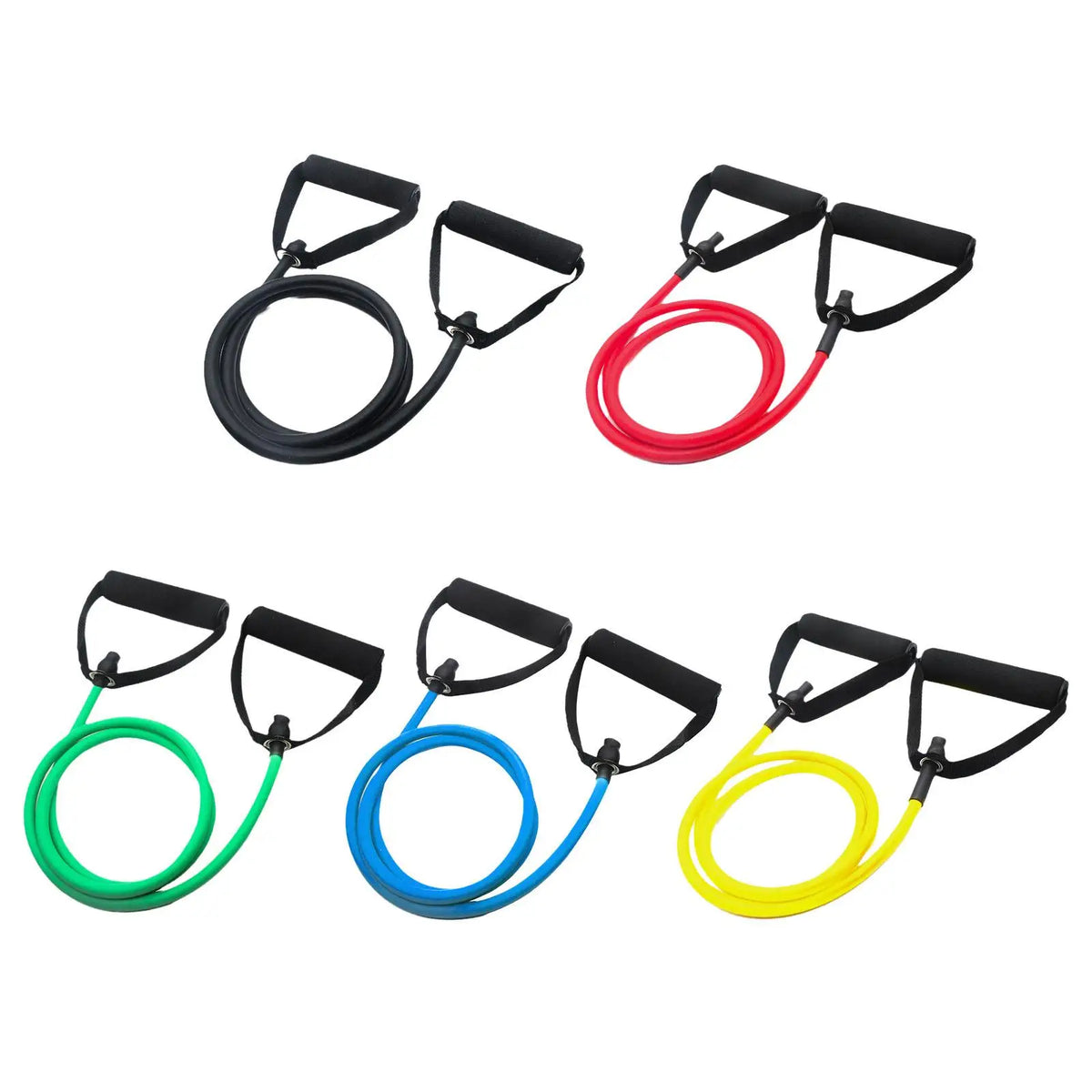 5 Levels Resistance Bands With Handles Yoga Pull Rope Elastic Fitness Exercise Tube Band For Home Workouts Strength Training New