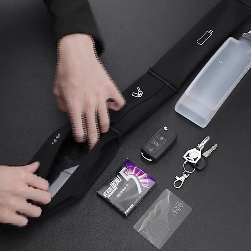 Sports Fanny Pack Running Belt Waist Bag with Water Bottle Men Women Phone Pouch Jogging Gym Bags Hydration Run Accessories