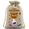 10pcs10X15cm Halloween Linen Drawstring Gift Bag Trick or Treat Party Children's Small Gifts Candy Packaging Storage Bag