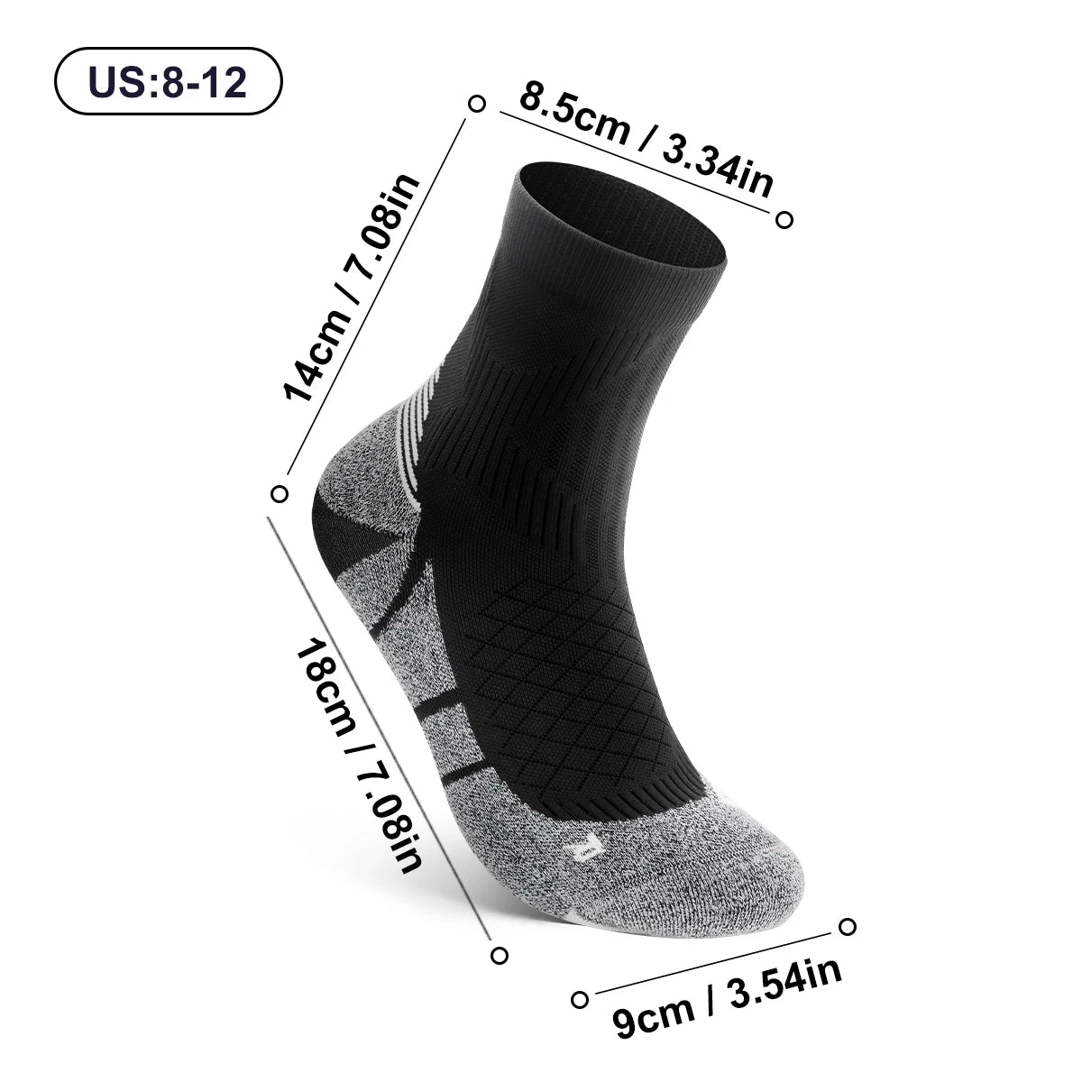 WRELS Men Coolmax Sports Socks Riding Cycling Basketball Running Sport Sock Summer Hiking Tennis Ski Man Women Bike Bicycle Slip