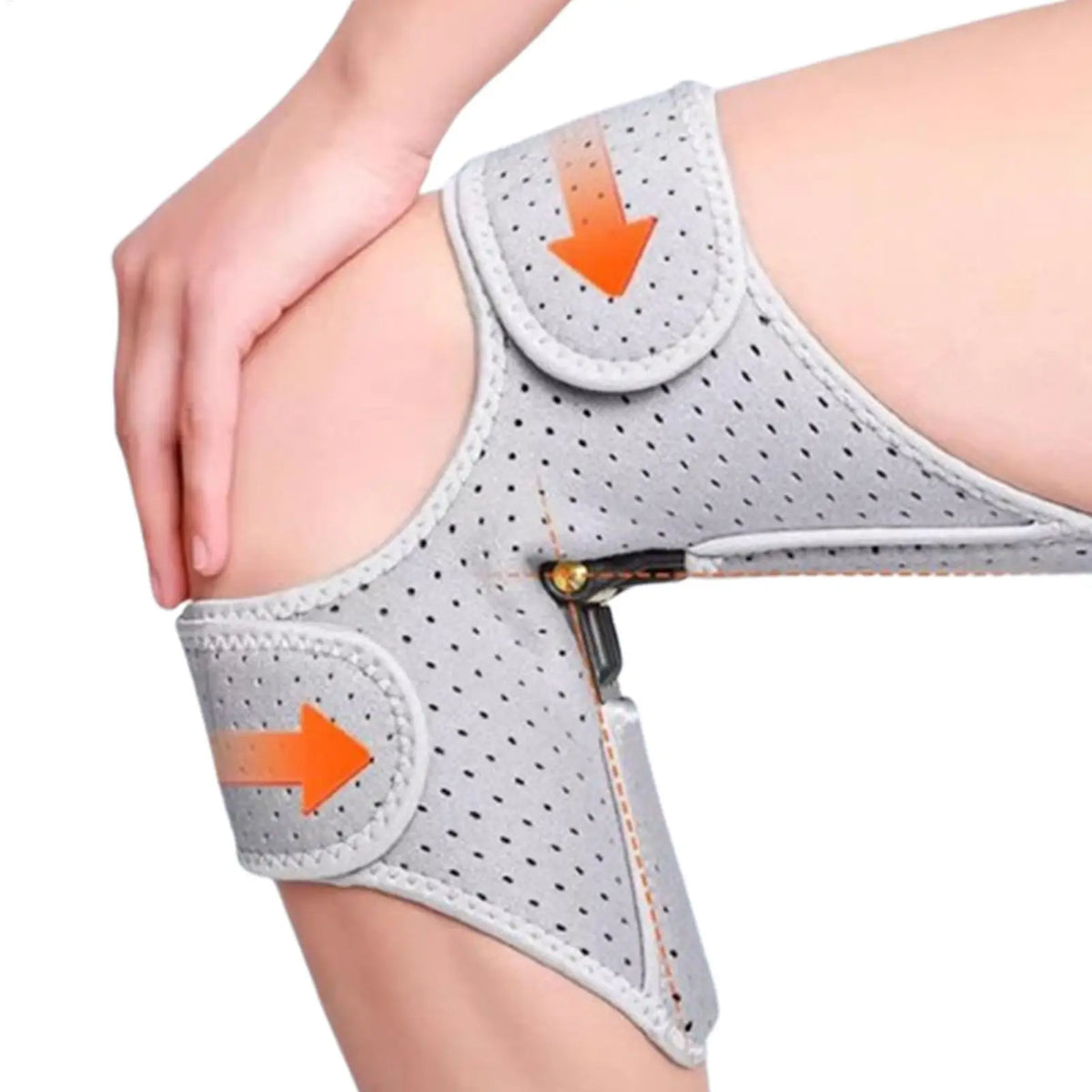 Knee Brace Joint Support Booster Adjustable Patella Pad Wrap Breathable Knee Assistive Device For Men Women Walking Sports Leg