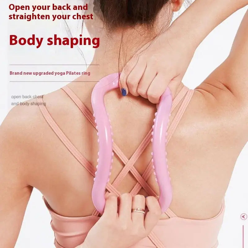 Yoga Circle Pilates Stretch Ring Home Women Fitness Equipment Fascia Massage Body Workout Exercise Resistance Support Tool