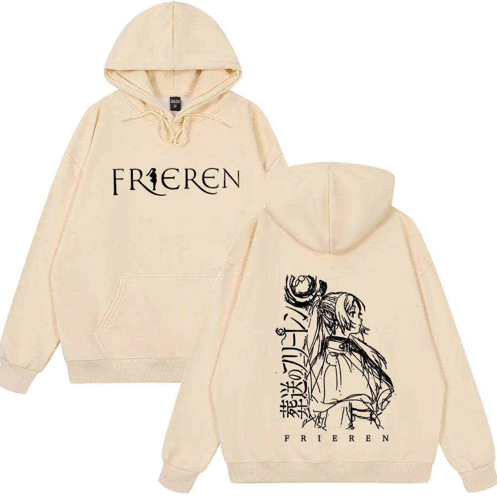 Anime Frieren: Beyond Journey's End Hoodies Men's Women Clothes Fashion Fleece Sweatshirts Winter Fashion Funny Style Clothing