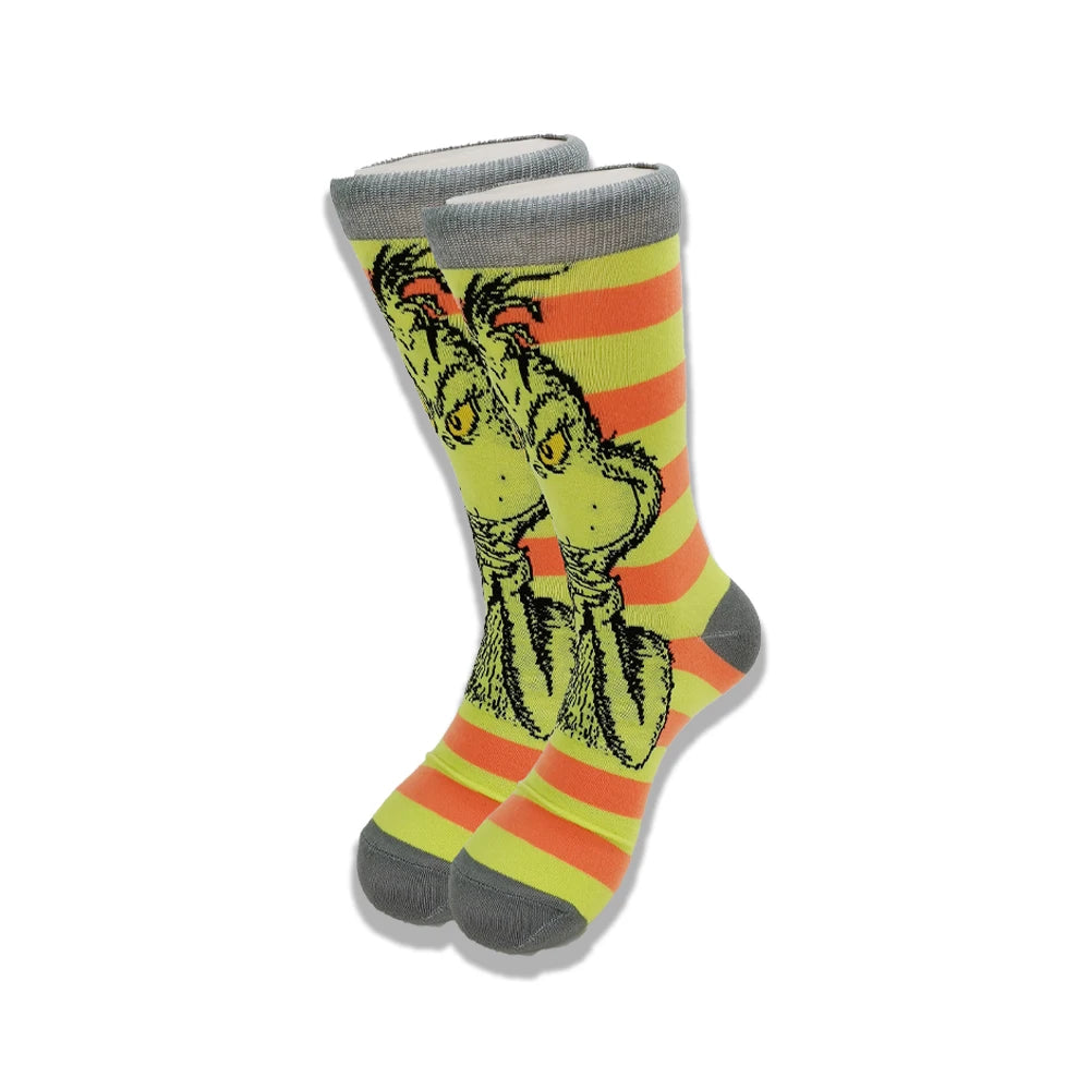 Cartoon and Animation fFashion Trend Men and Women Socks Autumn and Winter Street Style  Middle Tub